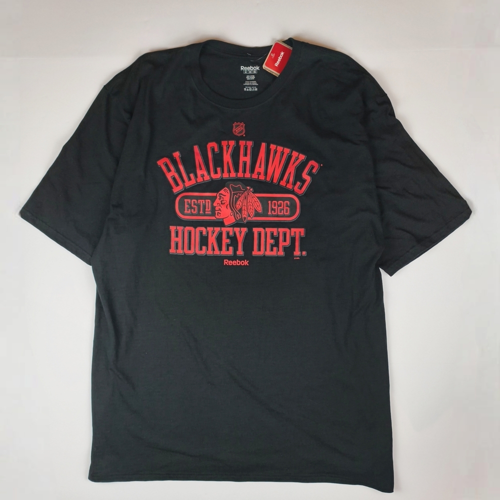 Reebok NHL Chicago Blackhawks Tee Retro Licensed Hockey Fan Shirt XXL